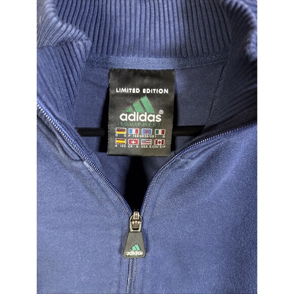 Vintage Y2K Adidas 1/2 Zip Limited Edition Sweatshirt Pullover Adult Size Small - Picture 6 of 7